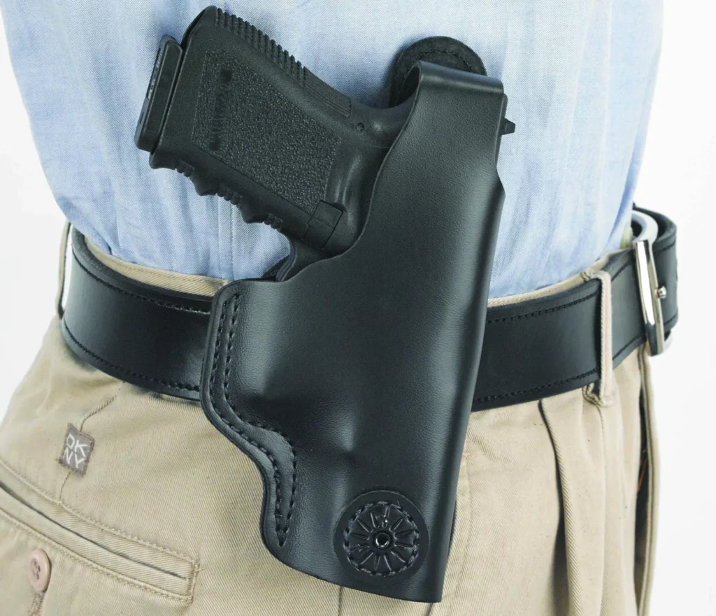 DESANTIS DUAL CARRY II HOLSTER - IWB/OWB RH LTHR M&P 9/40 2 BLK