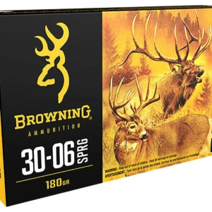 Browning Ammo B192430061 BXS Copper Expansion 30-06Springfield 180gr Lead Free Solid Expansion Polymer Tip 20 Per Box/10 Case