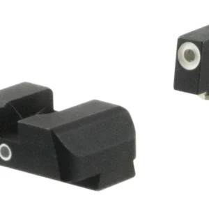 AmeriGlo GL5101 i-Dot Sight Set for Glock Green Tritium White Outline Front Sight-Green Tritium Rear Sight