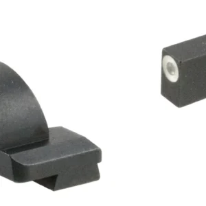 AmeriGlo GL5125 Ghost Ring Sight Set for Glock Green Tritium White Outline Front Sight-Green Tritium Rear Sight
