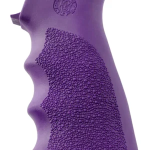 Hogue 15006 OverMolded Grip Cobblestone Purple Rubber with Finger Grooves for AR-15, M16