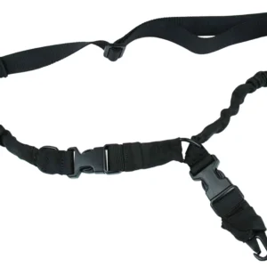 TacFire SL003B 2 To 1 Point Sling Black Nylon 30"-40" OAL Adjustable Double Bungee Rifle