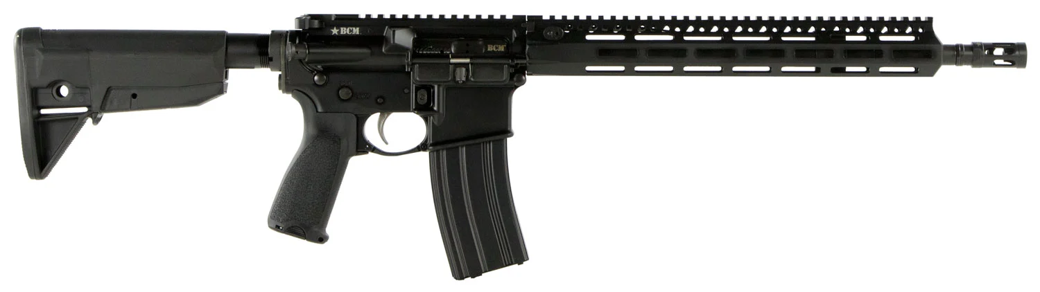 BCM 780750 RECCE-14 MCMR 223 Rem/5.56x45mm NATO 30+1 14.50" Steel Chrome Lined Barrel, Mod 3 Compensator, Anodized 7075-T6 Aluminum Receiver, Synthetic 6 Position Stock, Ambidextrous Safety