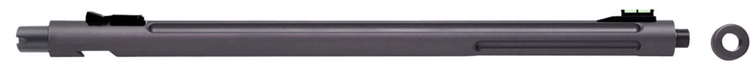 Tactical Solutions 1022SGMG X-Ring Barrel 22 LR 16.50" Gunmetal Gray Finish Aluminum Material Bull with Fluting, Threading & Sights for Ruger 10/22