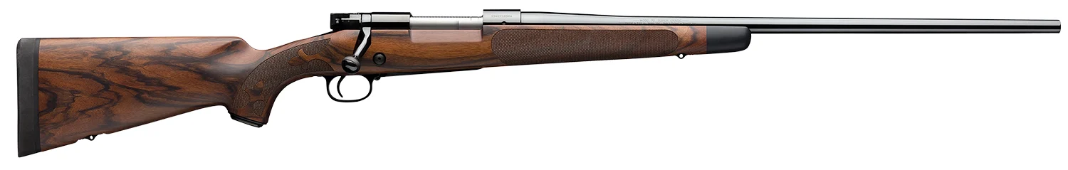 Winchester Repeating Arms 535239226 Model 70 Super Grade 270 Win Caliber with 5+1 Capacity, 24" Barrel, High Polished Blued Metal Finish & AAA French Walnut Stock Right Hand (Full Size)