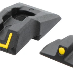 Ruger 90649 Security 9 Sight Set Black/Yellow