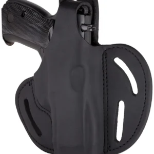 1791 Gunleather BHX5SSBLR BHX OWB 05S Stealth Black Leather Belt Slide Fits Sig P320 Carry/Springfield XD-M Compact
