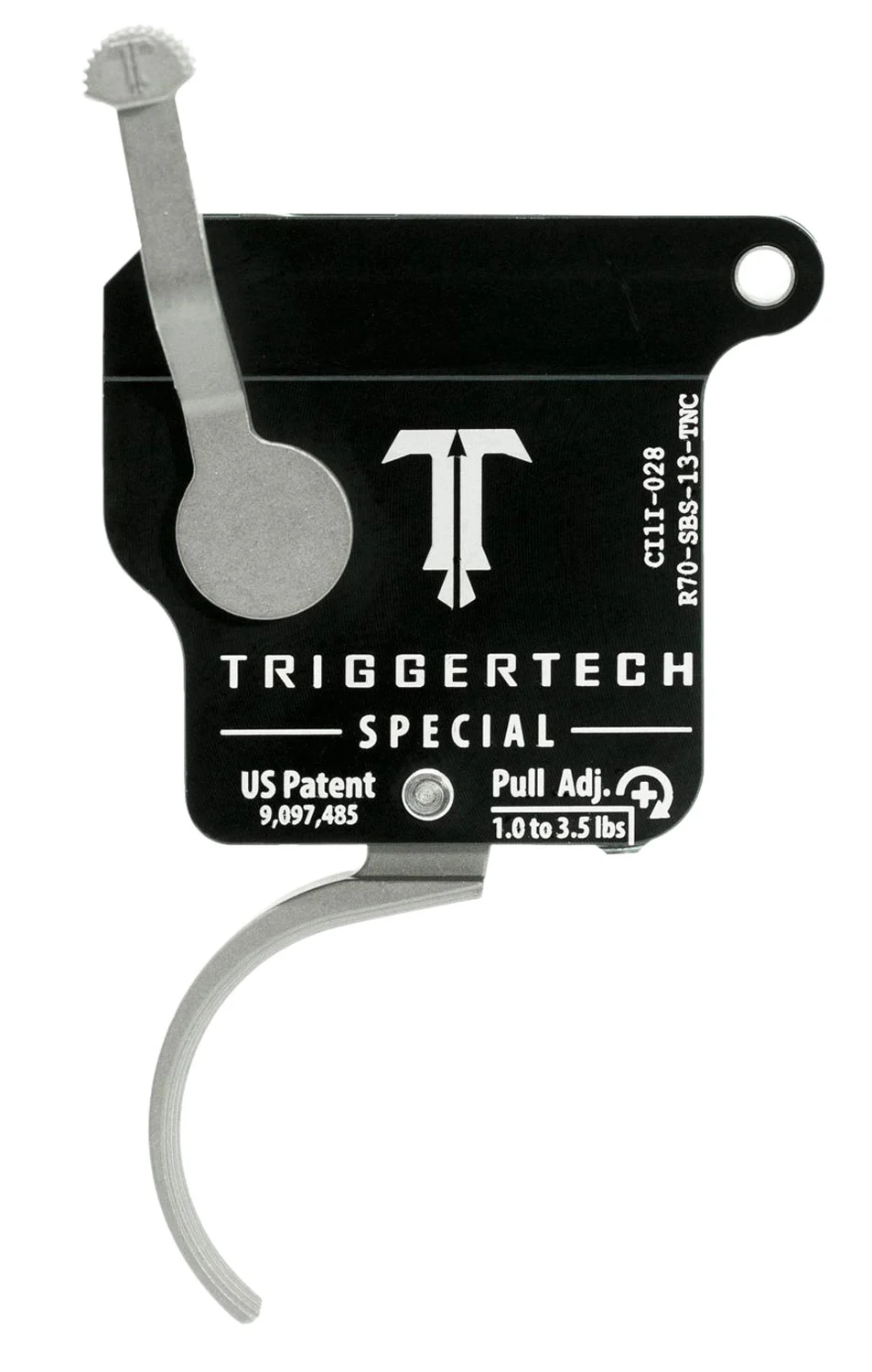 TriggerTech R70SBS13TNC Special Without Bolt Release Single-Stage Traditional Curved Trigger with 1-3.50 lbs Draw Weight for Remington 700 Right