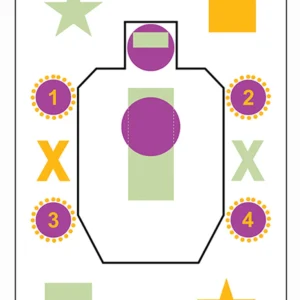 Action Target AGG100 Training A Girl & A Gun IDPA Silhouette Paper 23" x 35" Multi-Color 100 Per Box