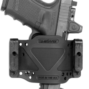 Limbsaver 12507 CrossTech Compact Leather IWB/OWB Black Polymer Belt Clip Ambidextrous