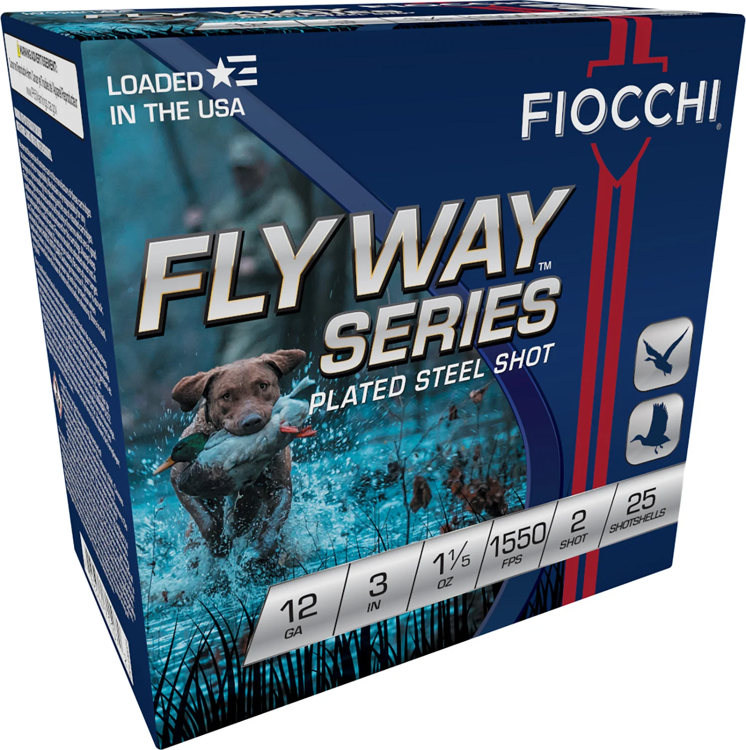 Fiocchi 123ST152 Flyway 12Gauge 3" 1 1/5oz 2Shot 25 Per Box/10 Case