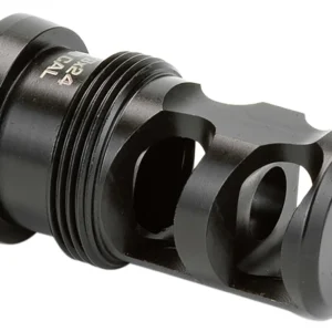 Griffin Armament TMPB30C5824 Paladin 2 Port Taper Mount Black Melonite QPQ 17-4 Stainless Steel with 5/8"-24 tpi Threads, 1.88" OAL & 1.07" Diameter for 30 Cal