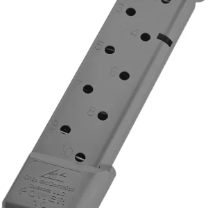 CMC Products 16150C Power Mag 10rd 45 ACP Fits 1911 Government Black Stainless Steel
