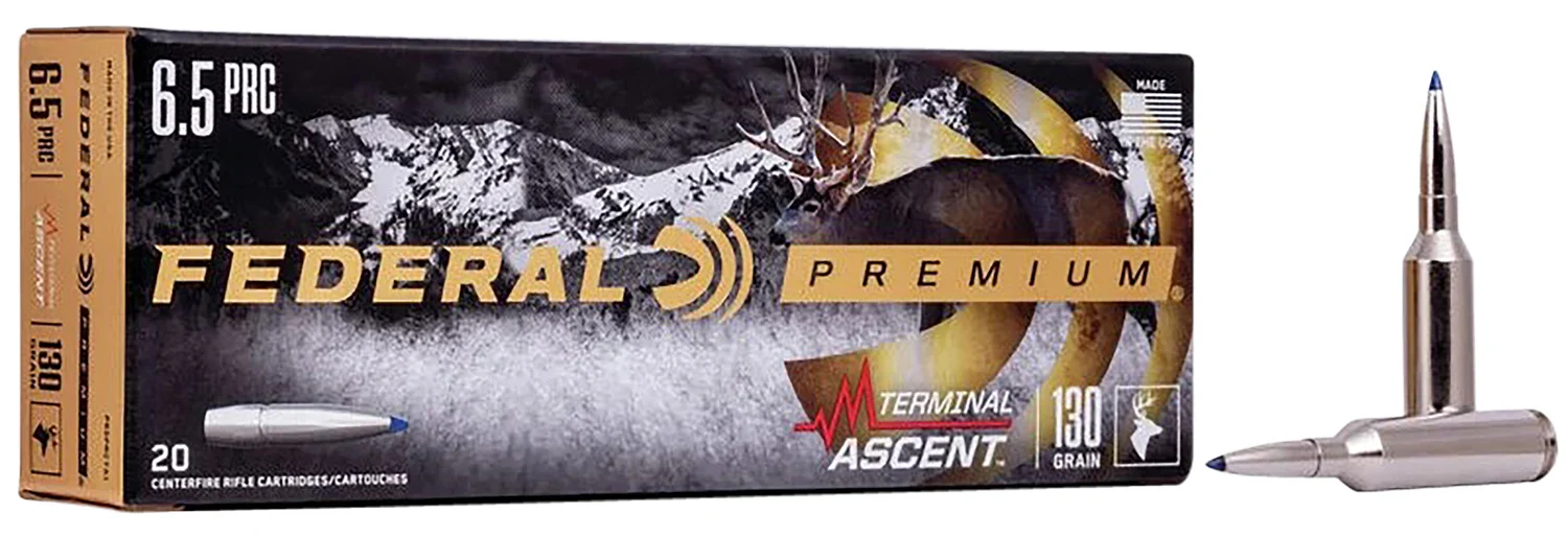 Federal P65PRCTA1 Premium Terminal Ascent 6.5PRC 130gr 20 Per Box/10 Case