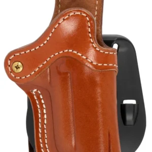 1791 Gunleather ORPDH1CBRR BH1 Optic Ready Size 01 OWB Style made of Leather with Classic Brown Finish, Adjustable Cant & Paddle Mount Type fits 4-5" Barrel 1911 for Right Hand