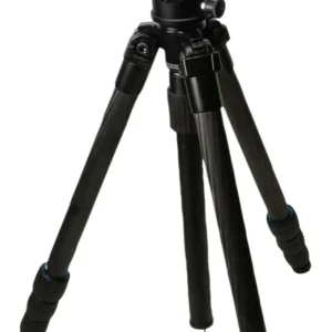 KOPF Jager KJ85004K K800 Tripod made of Carbon Fiber with Black Finish, Adjustable Reaper Rail, 4-Level Leg Extension, 21-87 Degree Pan & Tilt
