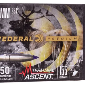 Federal PB284TA1 Premium Terminal Ascent Component 7mm 155gr 50 Per Box/4 Case