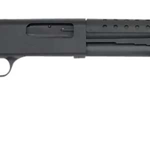 Mossberg 52150 590 Retrograde 12 Gauge Pump 3" 8+1 20" Matte Blued Heat Shield Barrel, Matte Blued Drilled & Tapped Receiver, Fixed Walnut Stock