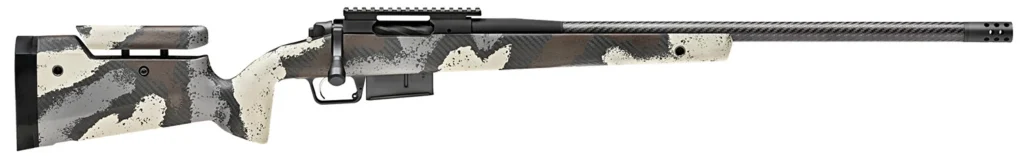 Springfield Armory BAW92465PRCCFDA Model 2020 Waypoint 6.5 PRC 3+1 24" Graphite Black Cerakote Carbon Fiber Barrel  & Receiver, Ridgeline Camo Hybrid Profile w/Adj Comb & M-LOK Stock, Right Hand