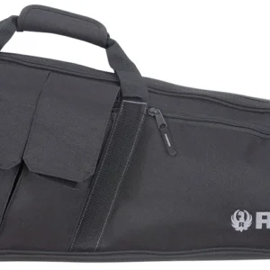 Ruger 27932 Defiance Tactical Rifle Case 42" Black Endura with Ruger Logo, Carry Handle, Knit Lining, Mag Pocket, Accessory Pockets & Lockable Zipper