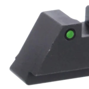 AmeriGlo GL252 Optic Compatible Sight Set for Glock XL Tall Green Tritium LumiGreen Outline Front Sight-Green Tritium Black Outline Rear Sight