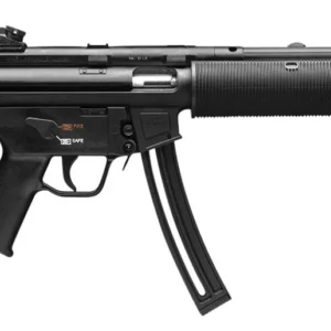 HK 81000468 MP5 Full Size 22 LR 25+1 16.10" Black Steel Barrel. Black Retractable Black Polymer Stock & Grips