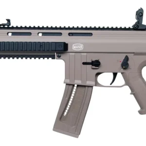 Mauser Rimfire 4150014 M-15 22 LR 22+1 16.50" Barrel w/Flash Hider, Steel Receiver w/Tan Finish, Flip Up Front & Rear Sights, Side Folding Stock w/Adjustable Cheekrest, Manual Thumb Safety