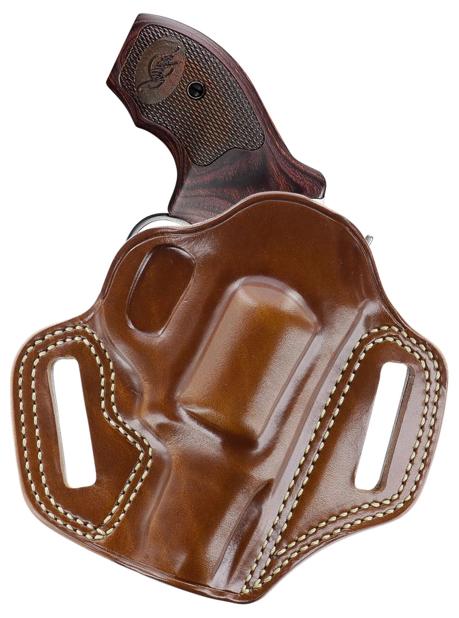 Galco CM312 Combat Master OWB Tan Leather Belt Slide Fits Kimber K6S Right Hand