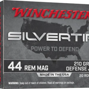 Winchester Ammo W44MST Silvertip 44RemMag 210gr Jacketed Hollow Point 20 Per Box/10 Case