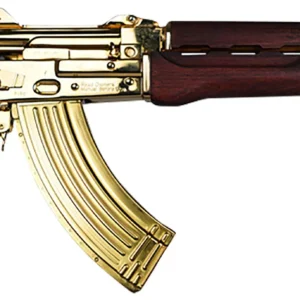 Zastava Arms Usa ZP92762SRGL ZPAP92 7.62x39mm 30+1 10" 24K Gold Plated/ Cold HammerForged/ Chrome Lined Barrel, Steel 24K Gold Plated Receiver, Serbian Red Wood Grips