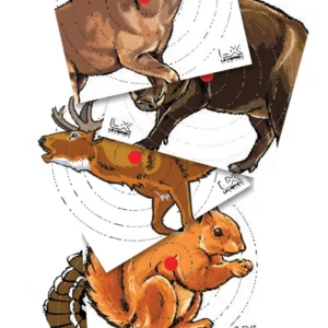 Umarex USA 2218076 Paper Targets Animals, Hanging Heavy Paper, Air Rifle Multi-Color 100