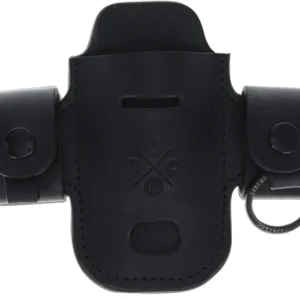 1791 Gunleather HDASSLBLKA EDC Heavy Duty Solo Action Snap OWB Black Leather Belt Loop Ambidextrous