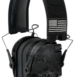 Walker's GWPRSEMPATKPT Razor Patriot Slim Muff 23 dB Over the Head Kryptek Highlander/Black Polymer