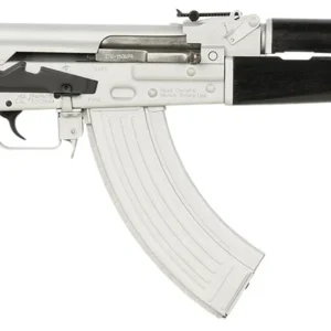 Zastava Arms Usa ZR7762CSB ZPAPM70 7.62x39mm 30+1 16.30" Black Chrome Lined Steel Barrel, Silver Receiver, Black Polymer Handguard, Fixed Dark Walnut Synthetic Stock