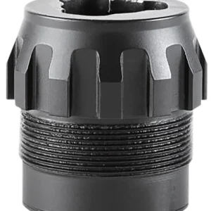 Dead Air DA444 P-Series 3-Lug Adapter Black Stainless Steel, Fits Primal/Wolfman/Ghost 45 with P-Series Adapter
