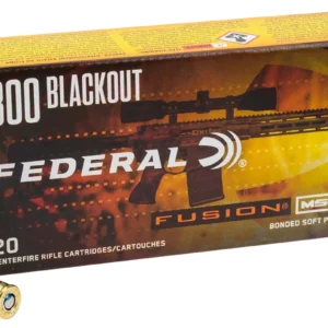Federal F300BMSR3 Fusion 300Blackout 190gr Bonded Soft Point 20 Per Box/10 Case