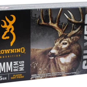 Browning Ammo B192600071 Silver 7mmRem Mag 175gr Plated Soft Point 20 Per Box/10 Case
