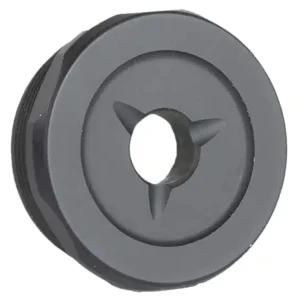 Jk Armament JK155PROEC30 155 Pro Flash Reducer End Cap 30 Cal 1.375"x24 Ti6AL4V Titanium Black