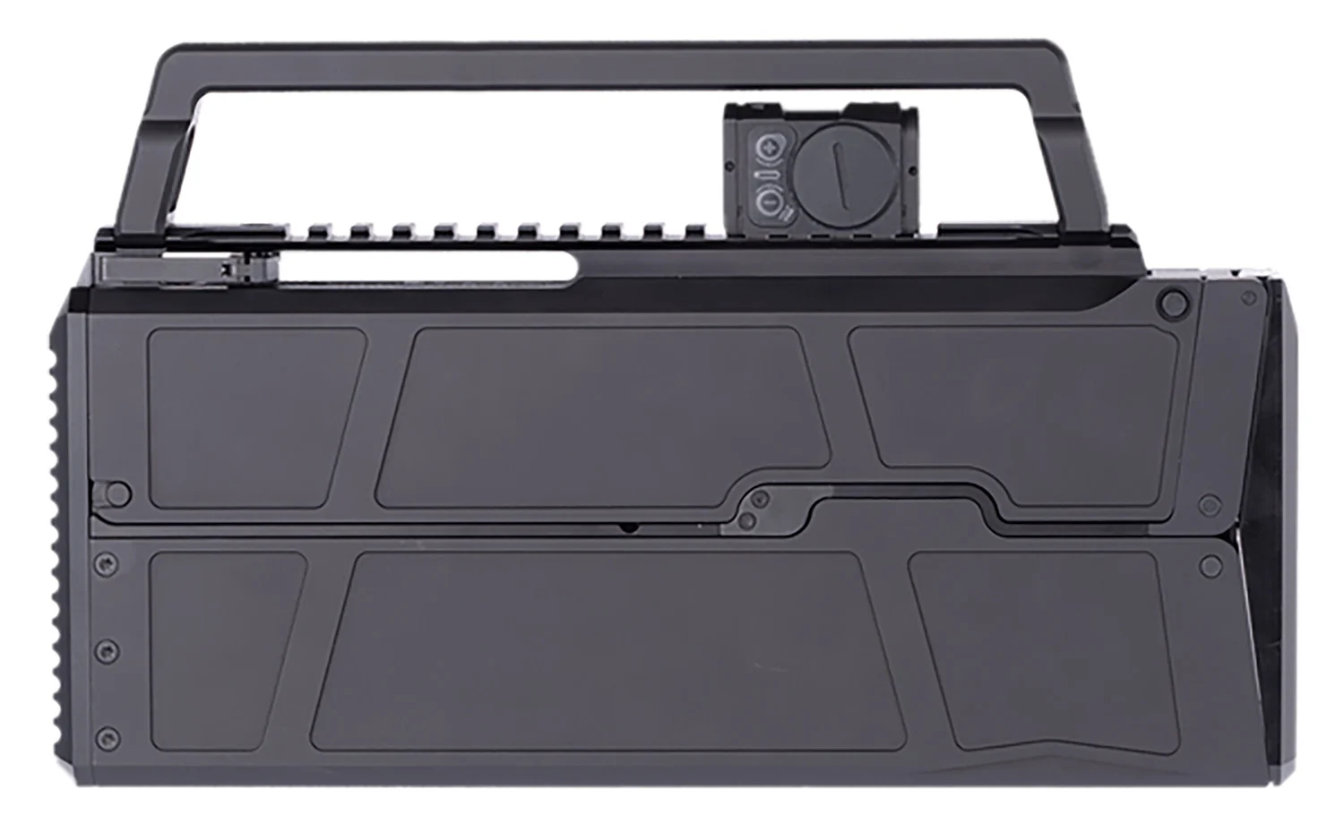 B&T Firearms 430298 BWC9 w/Optic Black Anodized Black Aluminum Folding, Includes Aimpoint ACRO P-2