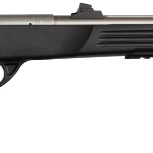 Crickett KSA796 Hunter Adult 22 WMR 1rd 9" Threaded Single Shot Stainless Barrel, Black Synthetic Grips