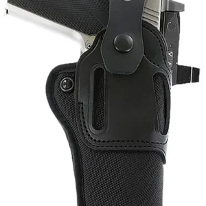 Galco SA95RB Switchback Strongside Crossdraw Belt Black Hybrid Leather-Synthetic Ambidextrous