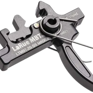 Larue Tactical LTMBT2SSB MBT-2S Black Two-Stage Straight Fits AR10/AR15