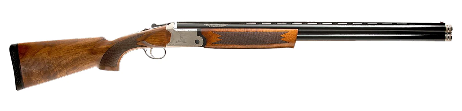 Gforce Arms GF52828 Filthy Pheasant 28 Gauge Break Open 3" 2rd 28" Over/Under Vent Rib Barrel, Engraved Nickel-Plated Receiver, Fixed Turkish Walnut Stock, Extended Choke