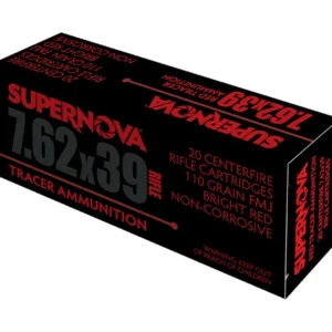 Piney Mountain Ammunition PMSN762R Red Tracer 7.62mm 110gr Full Metal Jacket 20 Per Box/10 Case