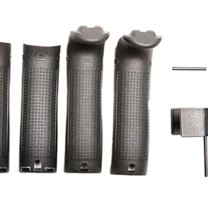 Glock 30818 Backstrap/Beavertail Set Compatible w/ Glock 17/22/31/34 Black Polymer