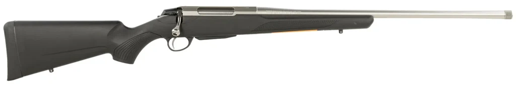 Tikka JRTXB31422MT T3 Lite Full Size 22-250 Rem 3+1 22.40" Stainless Threaded Barrel, Drilled & Tapped Stainless Steel Receiver, Fixed Black Synthetic Stock, Right Hand