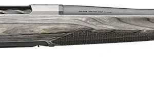 Browning 036092298 X-Bolt 2 Hunter Full Size 7mm PRC 3+1 24" Matte Blued Threaded Sporter Barrel, Drilled & Tapped Stainless Steel Receiver, Fixed Gray Laminate Stock, Radial Muzzle Brake