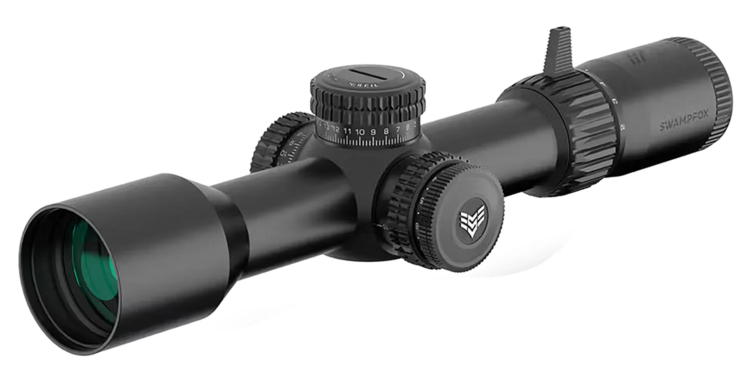 Swampfox Optics TWK52556-3M Warhawk Black 5-25x56mm 34mm Tube Sharpshooter MOA Reticle