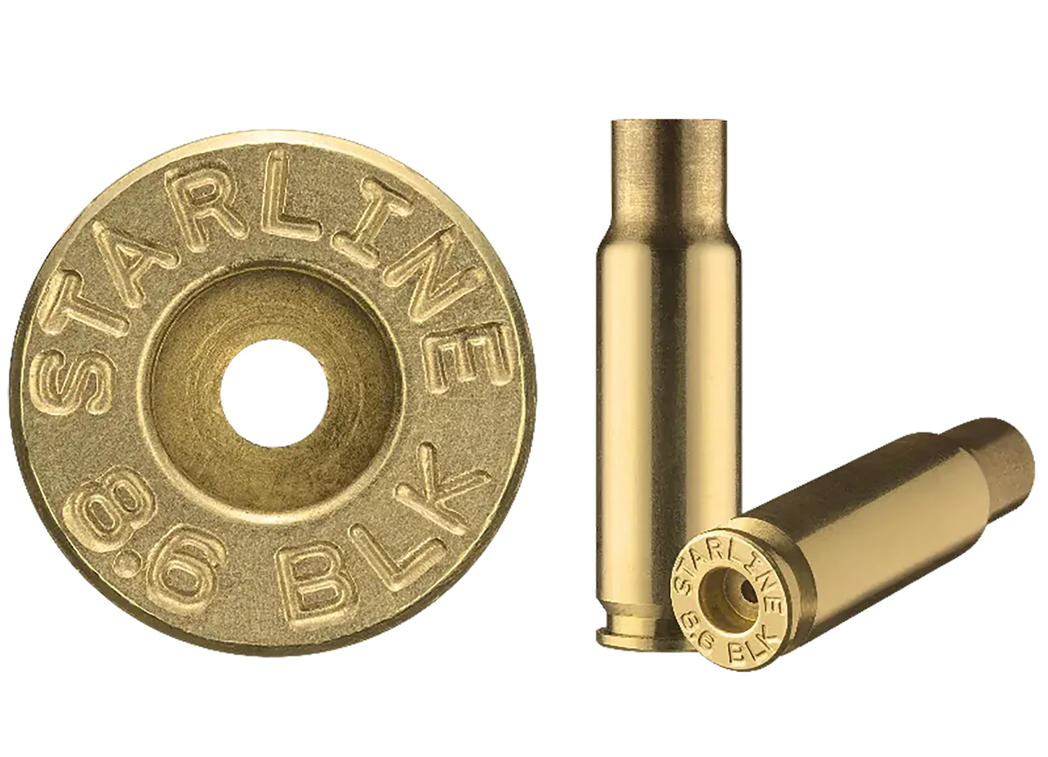 STAR 8.6BLKEUP-50 UNP BRASS 8.6 BLACKOUT