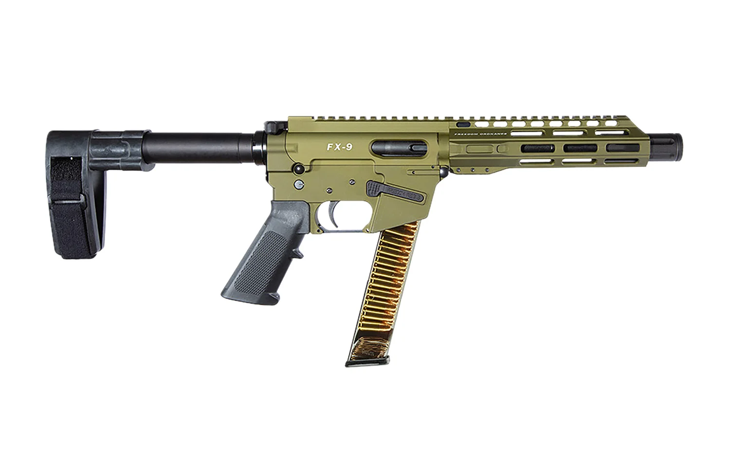FREEDOM ORDNANCE FX9P8SBM-ODG FX9P 8" OD Green
